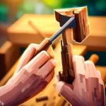 how to make a wooden pickaxe on minecraft